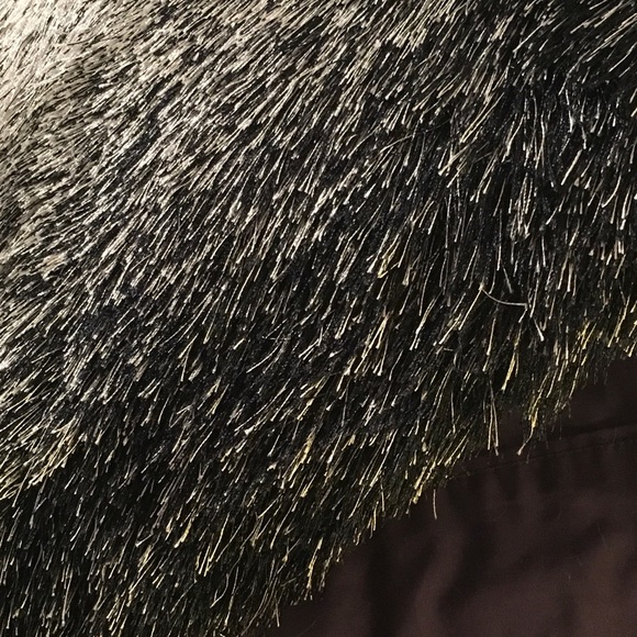 💜 $10 OFF THIS WEEK Chic Tassel Throw Pillow 20” BLACK/SILVER GRAY - Picture 4 of 7